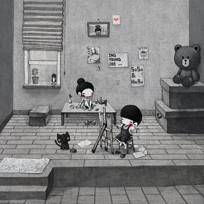 Couple-Illustrations-Soso-Haru-Yungjuju