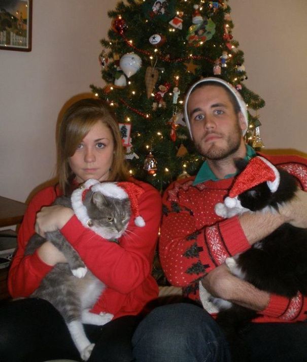 My Sister And I Decided To Take The Family Christmas Card A Little More Seriously This Year