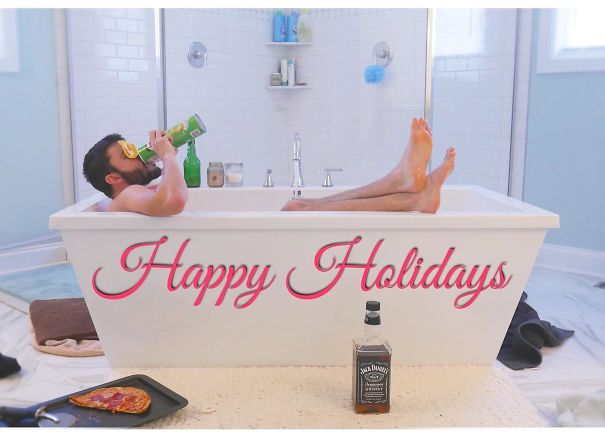 Soccer Coach Let Me Watch His House While He's On Holiday. Hope He Appreciates My Christmas Card... I Expect Some Laps