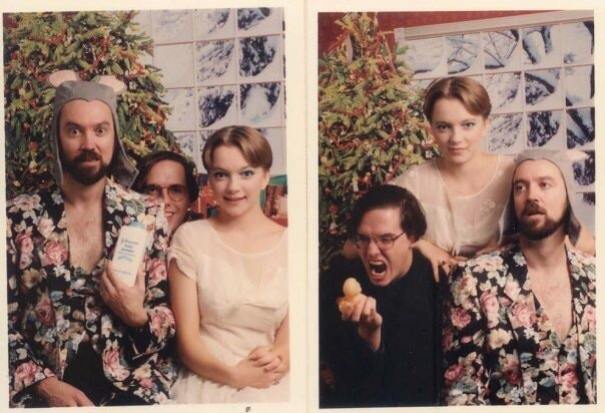 My Uncle's Christmas Card From The 70s. Not Sure What's Going On