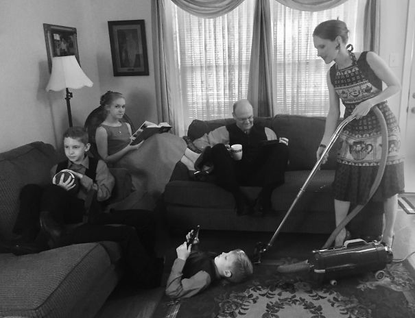 Our Retro Christmas Card Photo Shoot