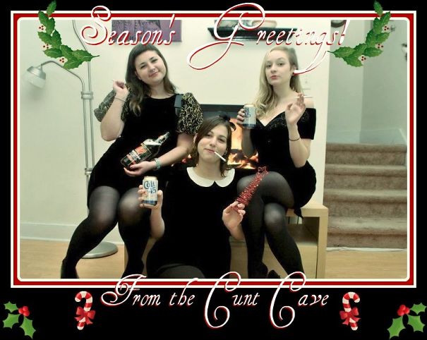 My Roommates And I Named Our Apartment. This Is Our Christmas Card