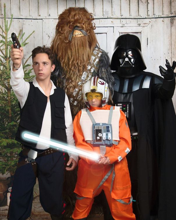 Our Family's Christmas Card. Most Of The Children At JC Penny Ran Screaming From The Room