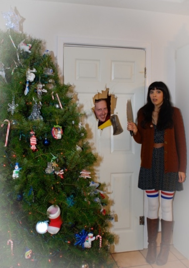 My Girlfriend And I Also Had An 80's Themed Christmas Card