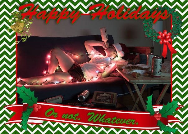 I Decided To Make My Own Christmas Card. My Family Was Not Very Pleased