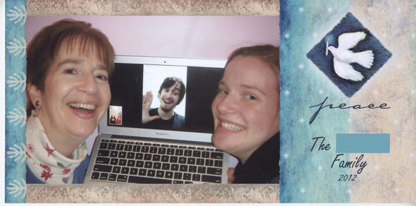 I Still Wanted To Be In My Family Christmas Card (I Live 1,000 Miles Away). Here's My Solution