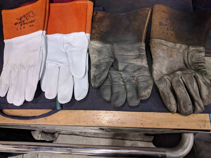 New Welding Gloves Vs Old Ones