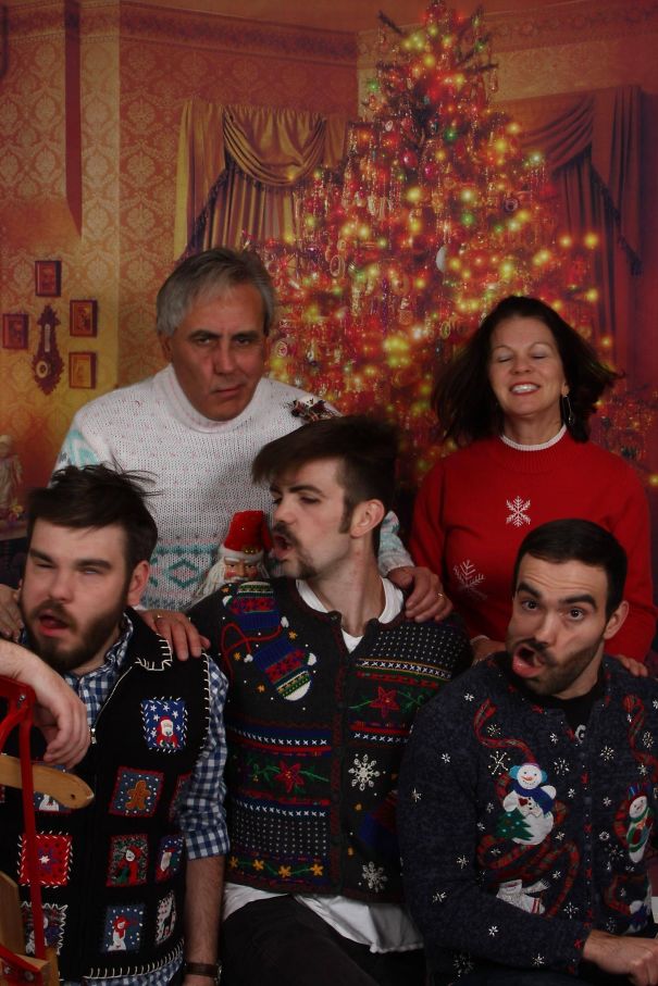 Convinced My Family To Go Out And Get Family Christmas Photos Done. This Is The Only Family Portrait That Exists Of My Family