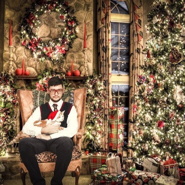 Decided To Make A Christmas Photo For My Family. What Do You Guys Think?