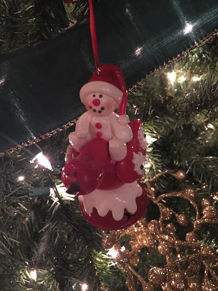 A Snowman That Likes Christmas A Little Too Much