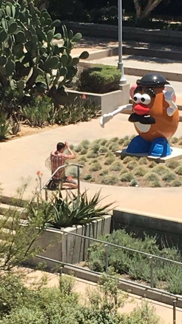 This Mr. Potato Head And The Dude Praying