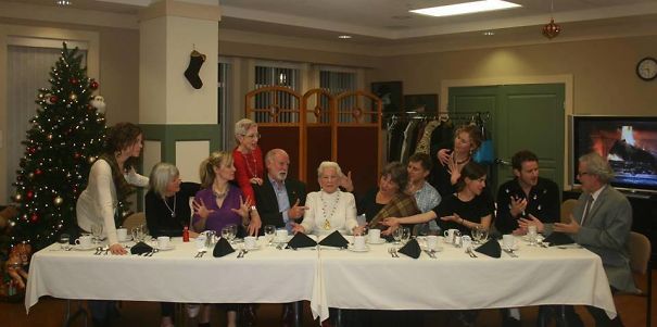 My Grandma Thinks This Might Be Her Last Year, So This Is The Photo We Took At Christmas Dinner (We Are Not Religious)