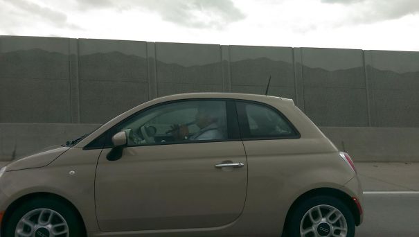 Saw This Guy Playing A Goddammed Recorder While Driving His Fiat On The Highway
