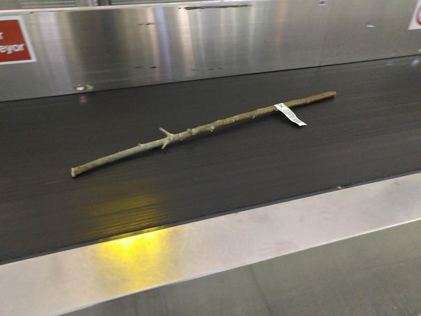 Someone Checked In A Stick At The Airport