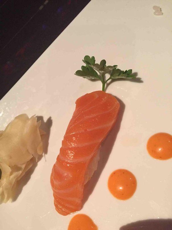 Took Grandpa Out For Sushi, He Said "I Didn't Want A Carrot"