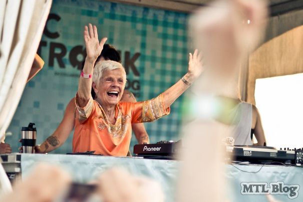 Just My Grandmother At A Rave, In The DJ Booth