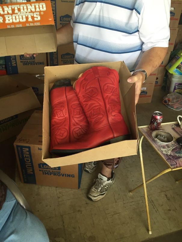 Helping My Grandparents Move. Apparently My Grandpa Is Ted Mosby