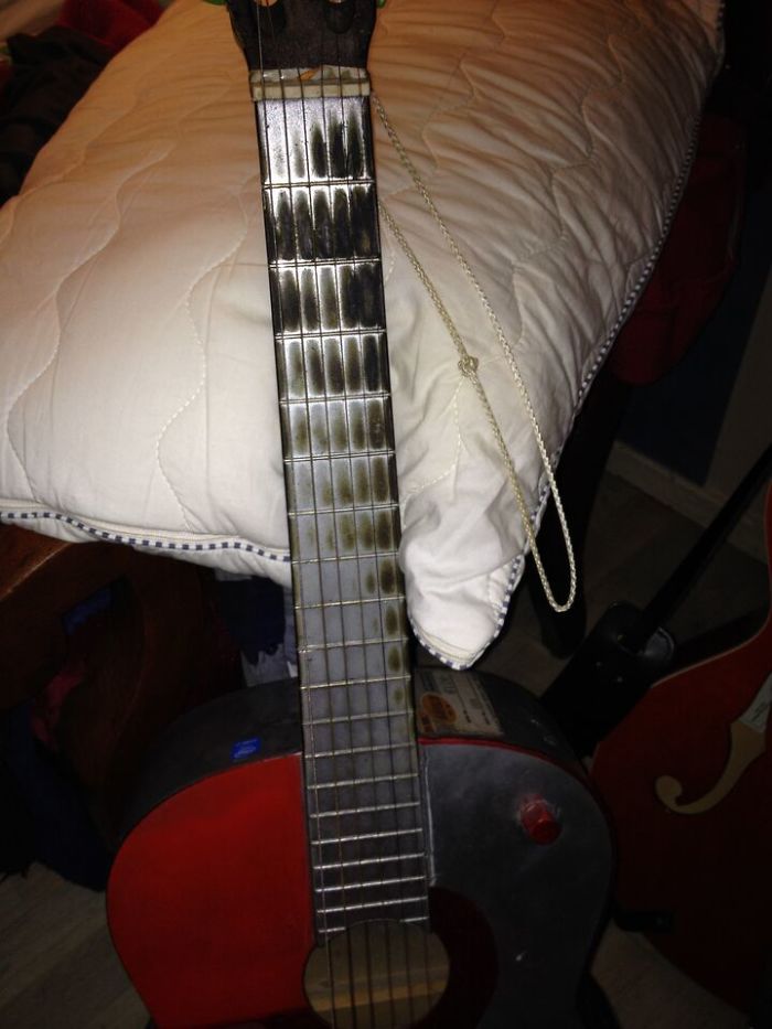 This Fretboard Shows The Amount Of Usage Almost Like A Graph