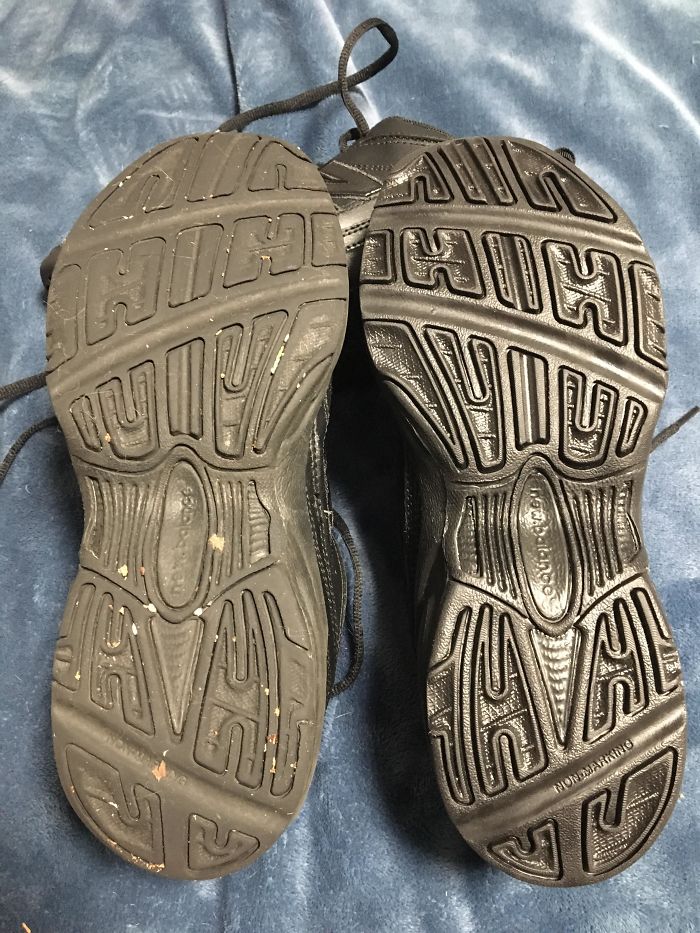 My Worn Shoe Vs My New Shoe Of The Same Model