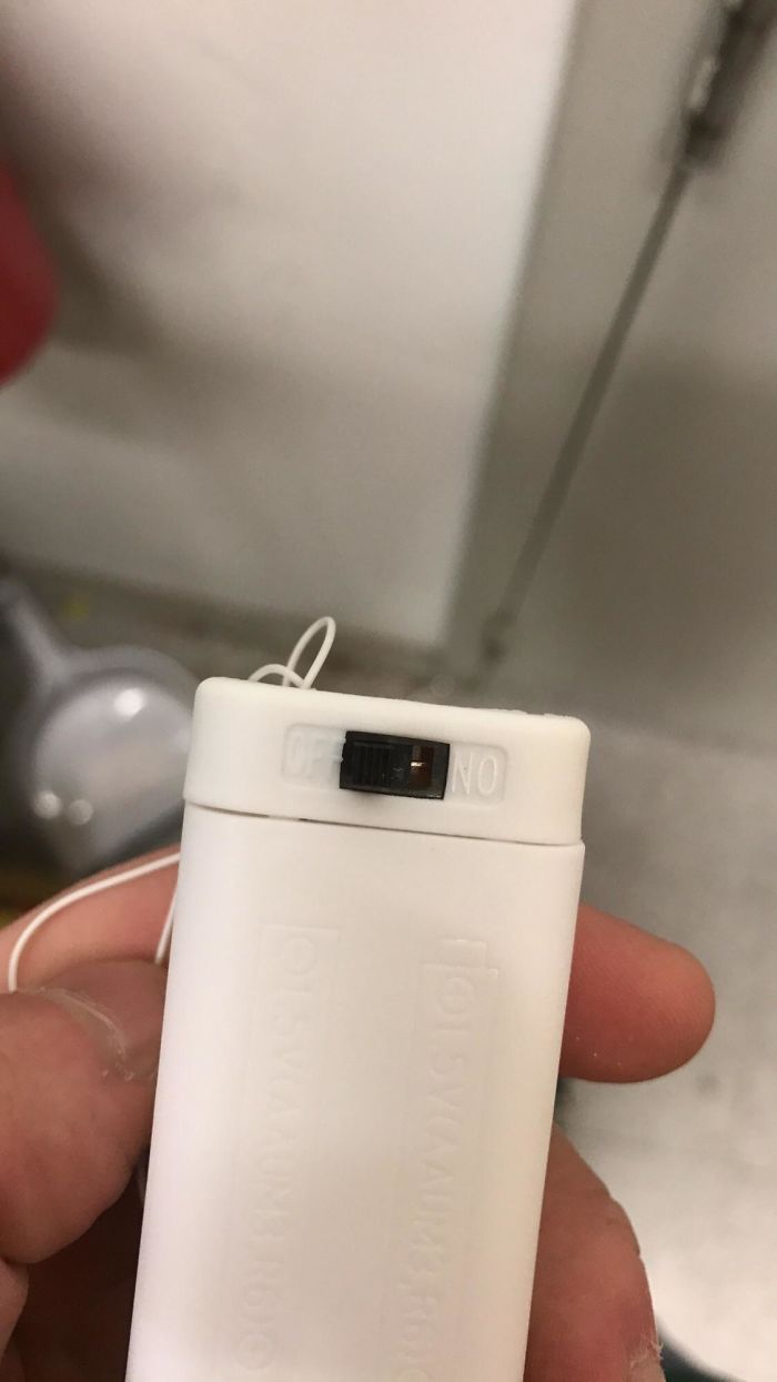 These Christmas Lights We Sell At Our Work Have An "Off" And "No" Switch