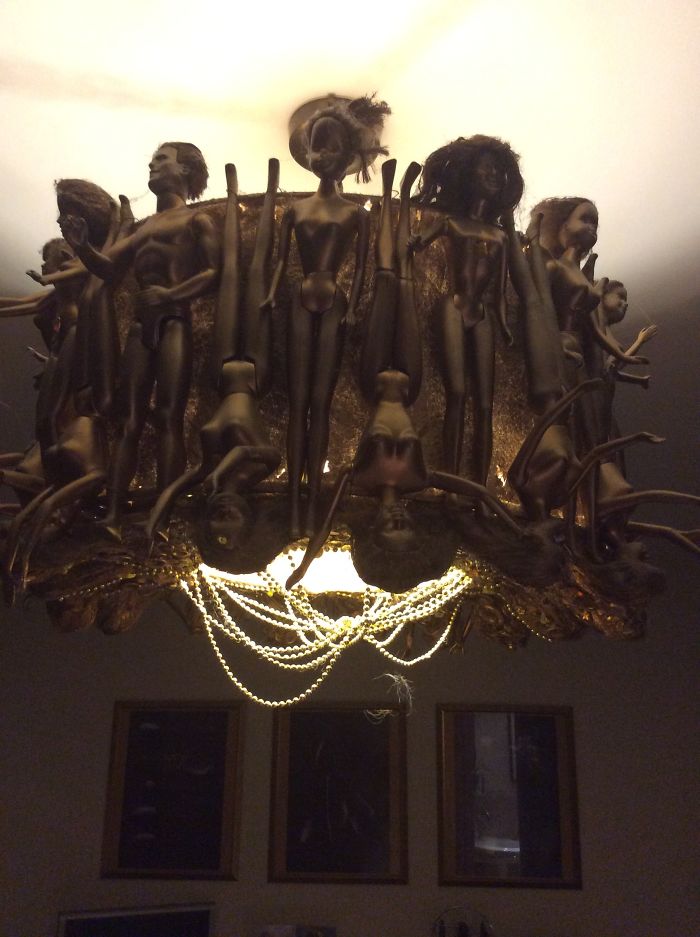 The Golden Barbie Lamp