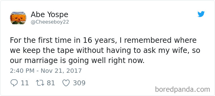 Funniest Marriage Tweets Of 2017