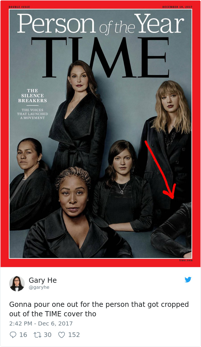 There's A Powerful Detail You've Probably Missed On Time Magazine's Cover That Named #MeToo As Person Of The Year There's A Powerful Detail You've Probably Missed On Time Magazine's Cover That Named #MeToo As Person Of The Year