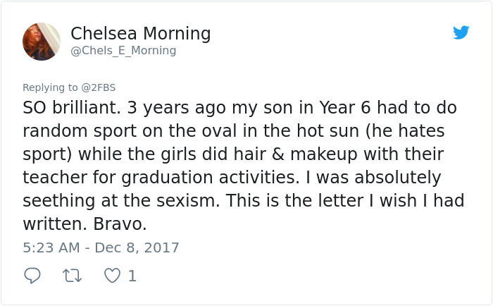 Daughter Tells Dad About Her Sexist School Policy, So He Shuts It Down In Best Way Possible