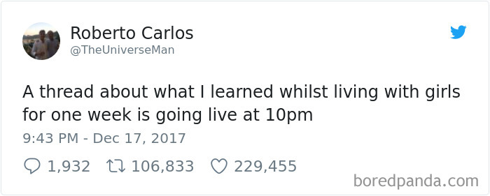 Guy Goes On Trip With All Girls Hoping To Have A Time Of His Life, Regrets It Immediately Guy Goes On Trip With All Girls Hoping To Have A Time Of His Life, Regrets It Immediately