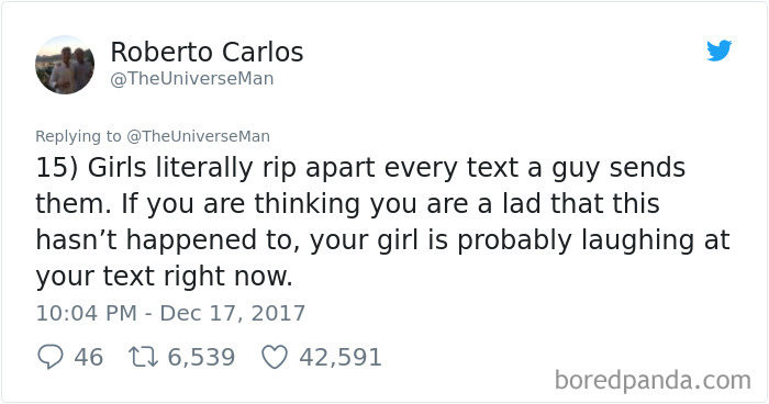 Guy Goes On Trip With All Girls Hoping To Have A Time Of His Life, Regrets It Immediately Guy Goes On Trip With All Girls Hoping To Have A Time Of His Life, Regrets It Immediately