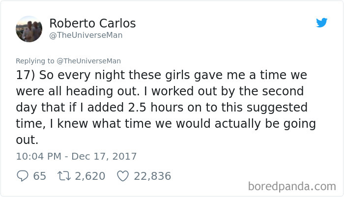 Guy Goes On Trip With All Girls Hoping To Have A Time Of His Life, Regrets It Immediately Guy Goes On Trip With All Girls Hoping To Have A Time Of His Life, Regrets It Immediately