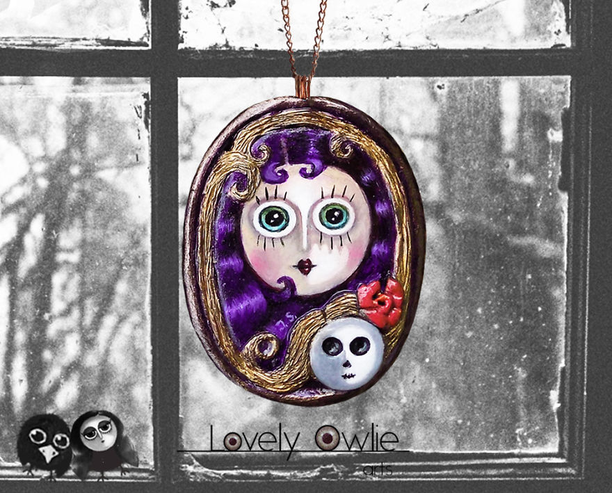 I Make Wearable Miniature Paintings