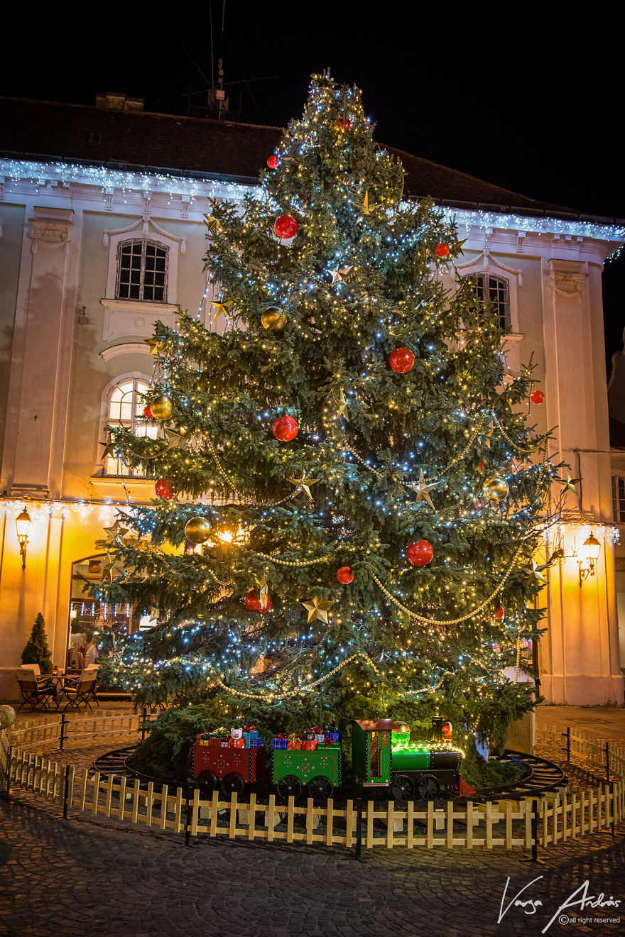Christmas Lights In Székesfehérvár, Hungary