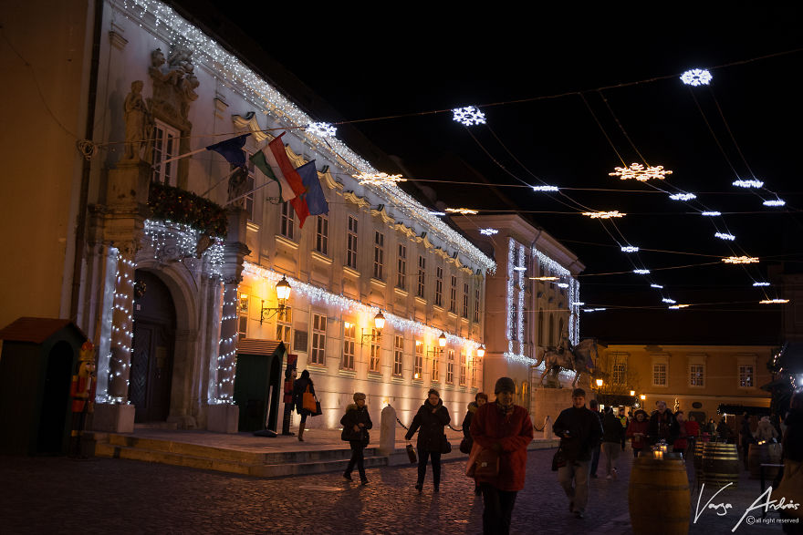 Christmas Lights In Székesfehérvár, Hungary