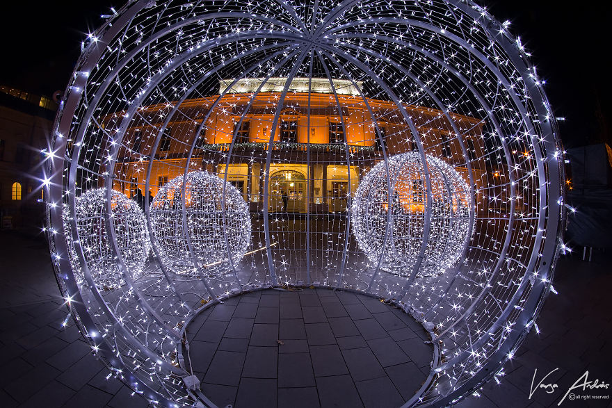 Christmas Lights In Székesfehérvár, Hungary