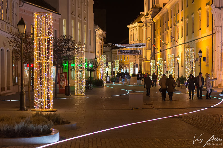 Christmas Lights In Székesfehérvár, Hungary