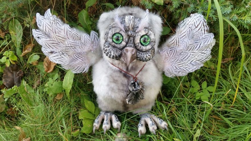 Author's Handmade Toys Of Polymer Clay And Artificial Fur