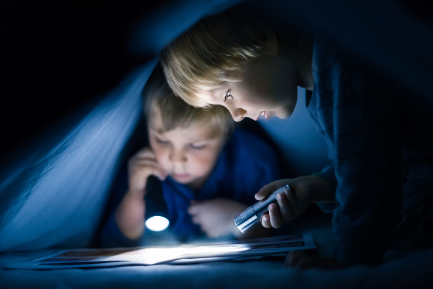 My Two Sons In Their Secret Hiding Place Planning Future Adventures