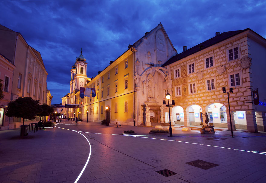 I Photographed My Hungarian Hometown At Night