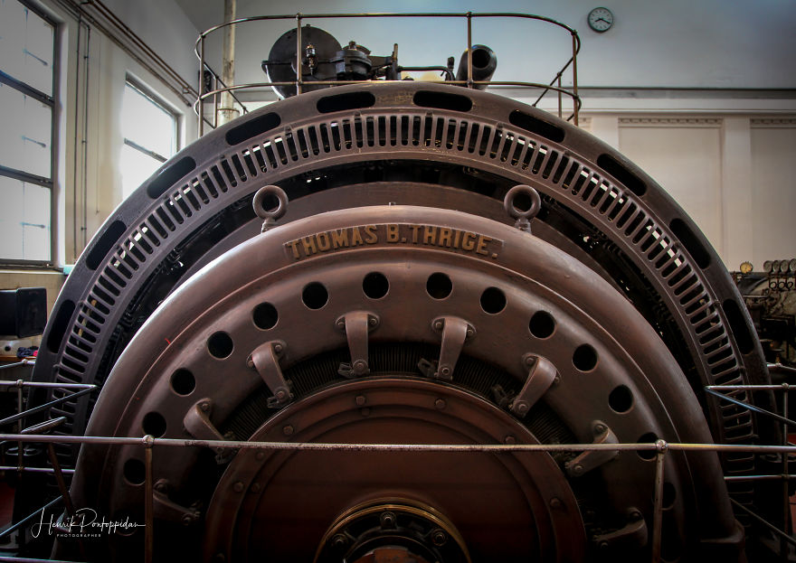 old-Fashioned Factory Diesel Power Plant In Odense, Denmark