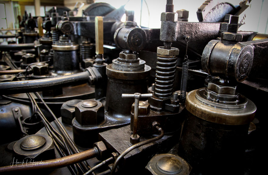 old-Fashioned Factory Diesel Power Plant In Odense, Denmark