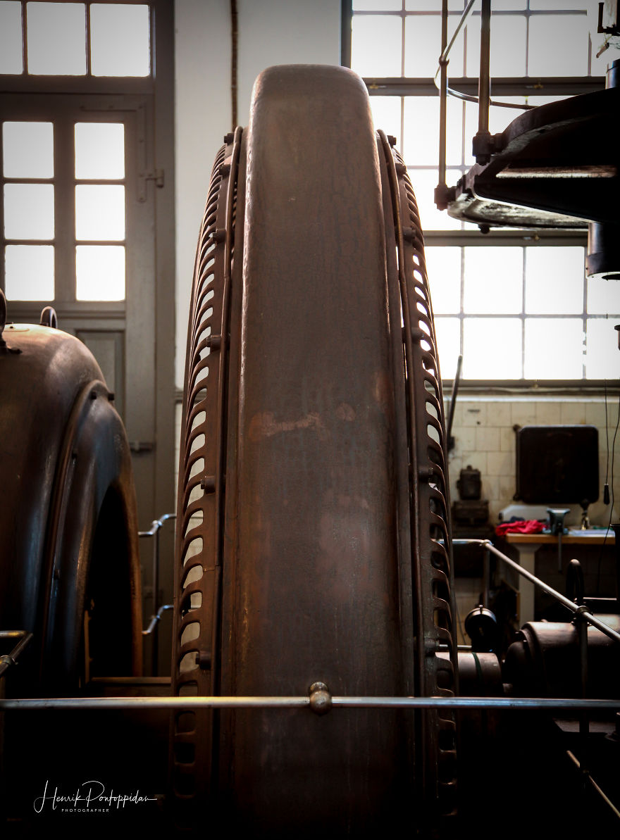 old-Fashioned Factory Diesel Power Plant In Odense, Denmark