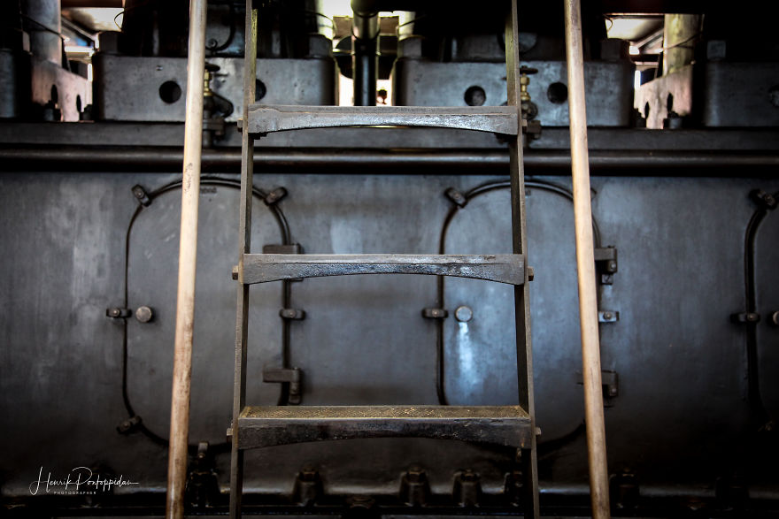old-Fashioned Factory Diesel Power Plant In Odense, Denmark