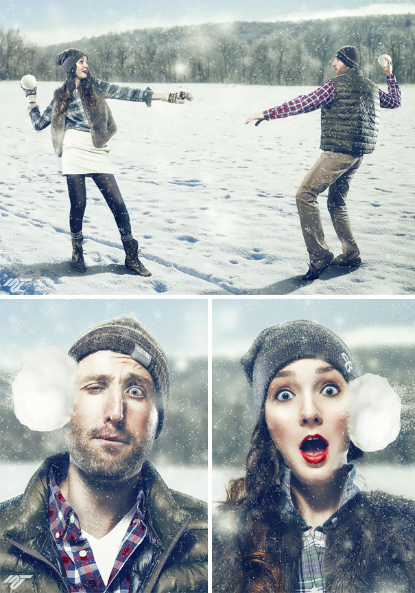 Outside And Inside Of Our Holiday Card