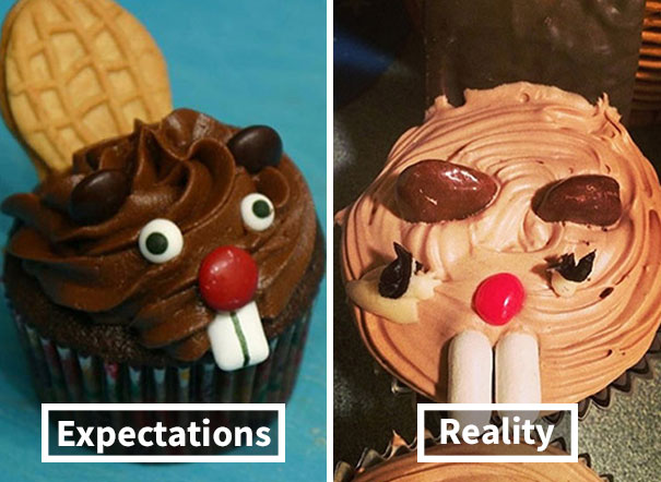 This Was For A Work Party, We Thought The Beaver Cupcakes Would Be Hilarious. And It Was, Hilariously Awful