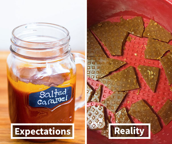 Instead Of A Salted Caramel Sauce, I Ended Up With Salted Caramel Hard Candy