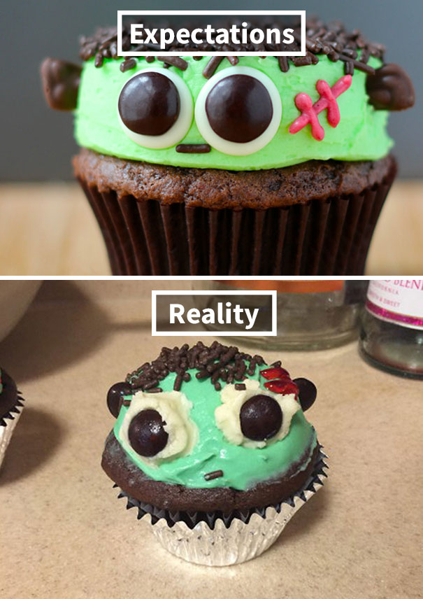 Fail With Frankenstein’s Monster Cupcakes