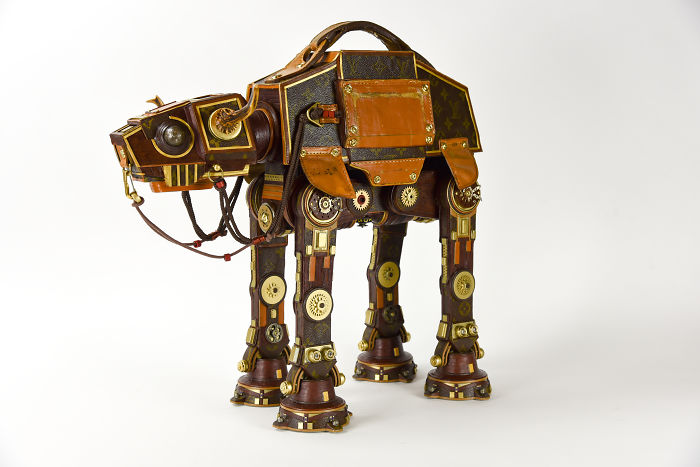 I Upcycle Old Louis Vuitton Bags Into Star Wars Sculptures I Upcycle Old Louis Vuitton Bags Into Star Wars Sculptures