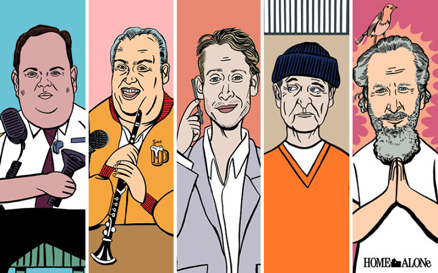 Illustrator Imagines What Home Alone Characters Would Look Like Now, 25 Years Later