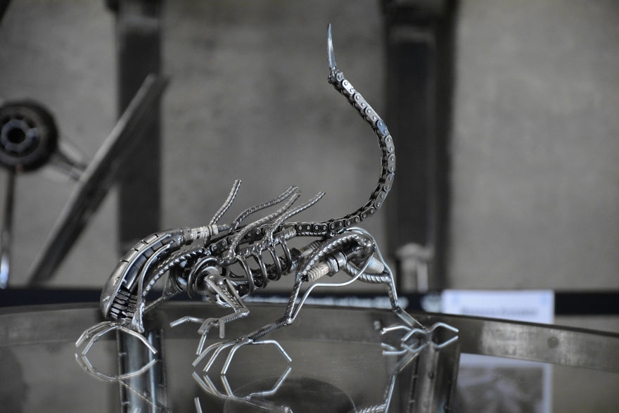 Polish Artist Turns Scrap Metal Into Incredible Sculptures Polish Artist Turns Scrap Metal Into Incredible Sculptures